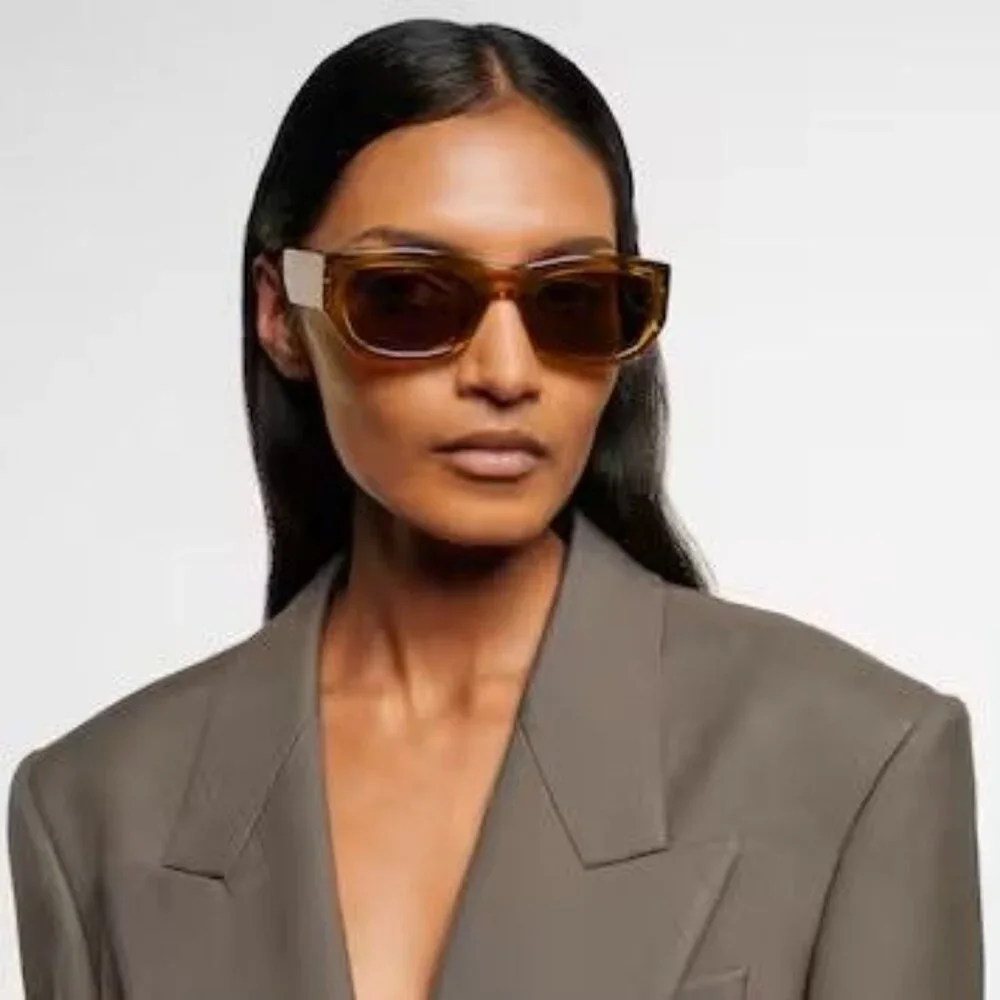 NEW SAINT LAURENT SUNGLASSES BROWN UNISEX EYEWEAR SAINT LAURENT SL713 003
